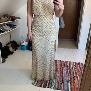 Adriana Papell beaded gown